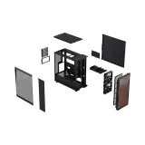 Case Fractal Design North Charcoal Black TG Dark (FD-C-NOR1C-02) – Mid Tower | Kính Cường Lực Tối